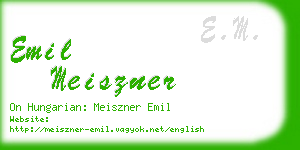 emil meiszner business card